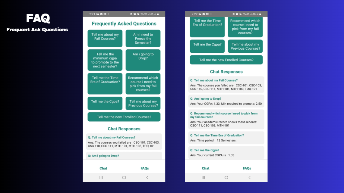 AI Course Advisor Chatbot screen 3